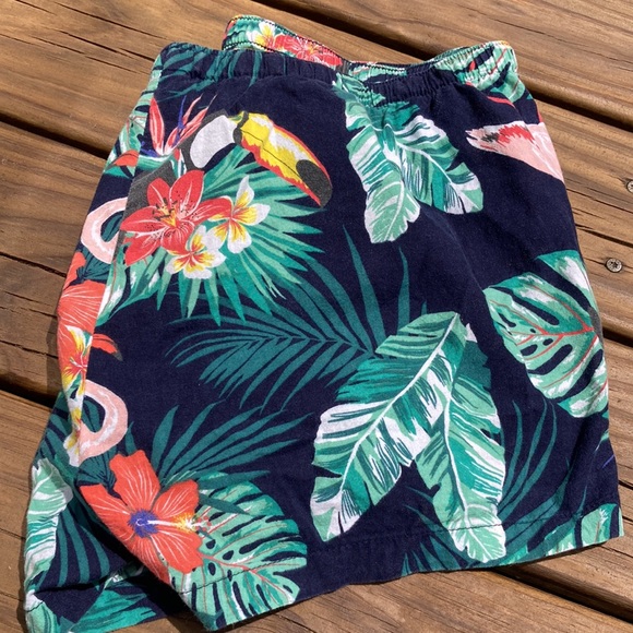 HP 🎉💕🤩 OLD NAVY tropical print cotton shorts - Picture 5 of 6